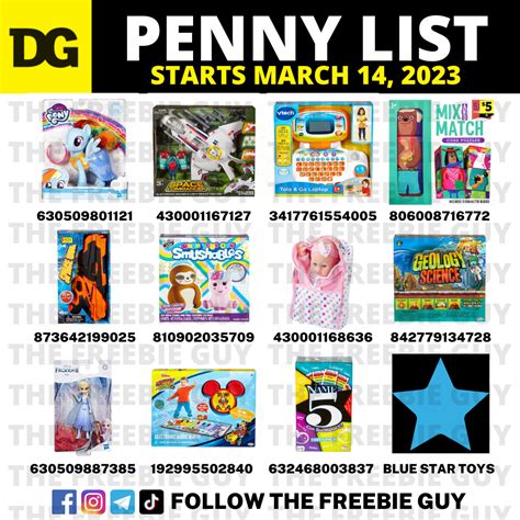 Dollar General Penny List for March 14, 2023 - The Freebie Guy®