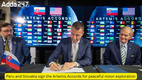 Peru and Slovakia sign the Artemis Accords for peaceful moon exploration
