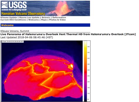 USGS webcam footage of Kilauea Volcano eruption on Hawaii Island | Maui ...