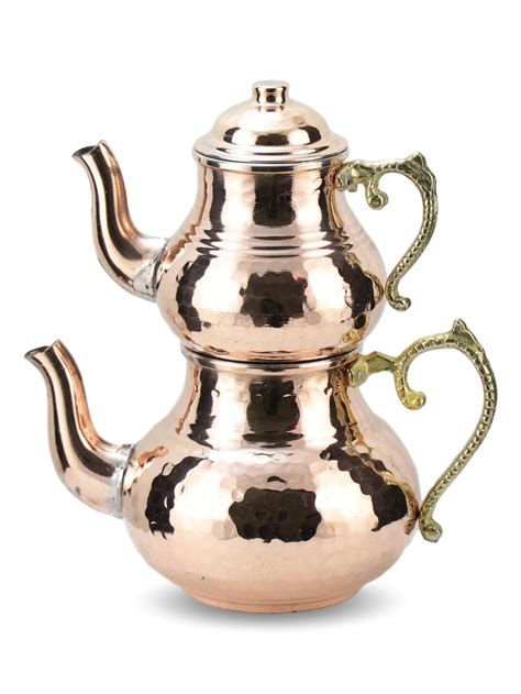 Hand Hammered Classic Design Copper Turkish Tea Pot | FairTurk.com