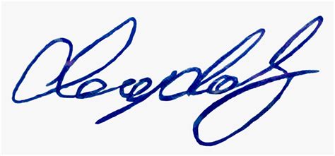 Signature - Blue Signatures, HD Png Download - kindpng