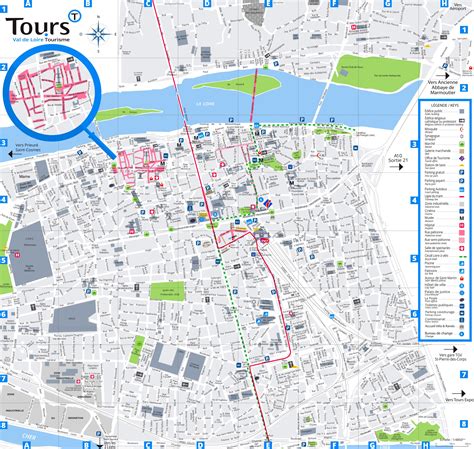 Tours Tourist Attractions Map - Ontheworldmap.com