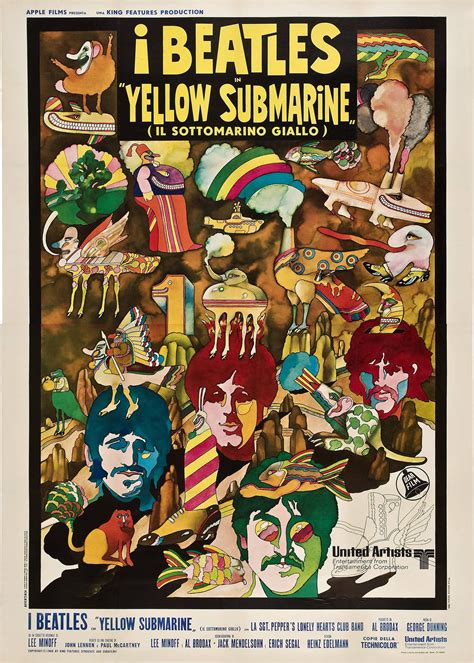 [Movieposter] Yellow Submarine (1968)Italian Poster : r/NoSillySuffix