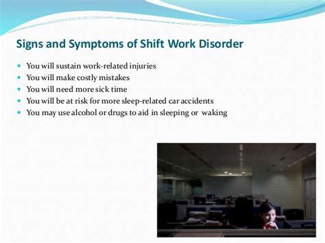 Shift work sleep disorder