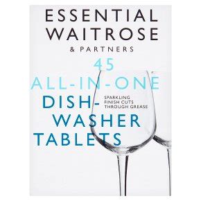 essential Waitrose 45 All in One Dishwasher Tablets - Waitrose