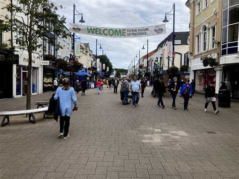 Football welcome banner, Church Street,... © Kenneth Allen cc-by-sa/2.0 :: Geograph Britain and ...