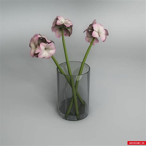 Flowers in glass 3D Model $39 - .max .obj .fbx - Free3D