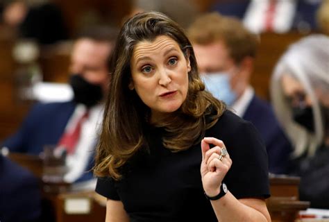 Canada's Freeland strays from G20 economic script to warn Russia on Ukraine -sources | Reuters