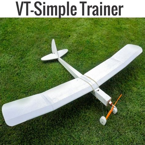 VT-Simple Trainer Laser Cut Foamboard Speed Build RC Plane kit Vortex-RC