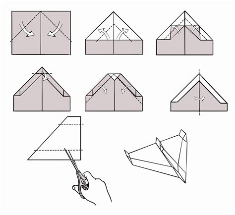 Printable Paper Airplane Template in 2020 (With images) | Paper airplanes, Best paper plane ...