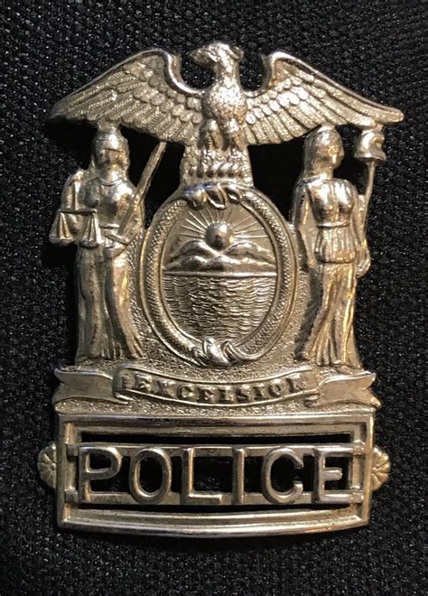 Police Badge NYPD Obsolete Vintage Hat type Original New York State Excelsior | Police badge ...