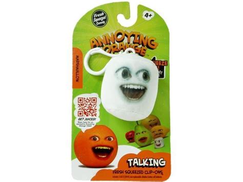 Annoying Orange 2.25" Talking Plush Clip On: Marshmallow - Newegg.com