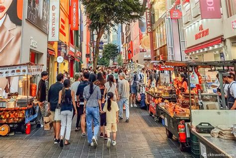 Myeongdong Night Market in Seoul Guide + Photos - CK Travels