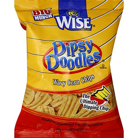 WISE WISE DIPSY DOODLES WAVY CORN 2.875 OZ | Snacks, Chips & Dips ...