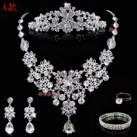 Artificial Diamond Bridal Jewelry Sets Bridal Jewellery Wedding Jewelry Set Wedding Jewellery ...