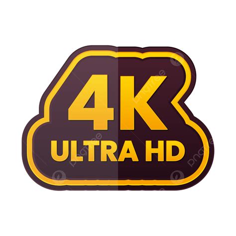 Ikon Resolusi Video Tombol 4k Ultra Hd Vektor, Tombol 4k Transparan, Tombol Ultra Hd Transparan ...