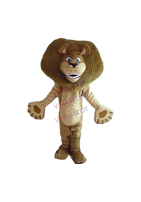 Hot sale Cute Adult Madagascar Lion Alex Mascot Costume Animal Mascot adult Costume