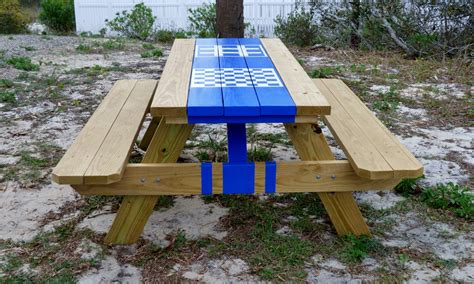 Picnic Table Paint Ideas – Beach, Love & Happiness