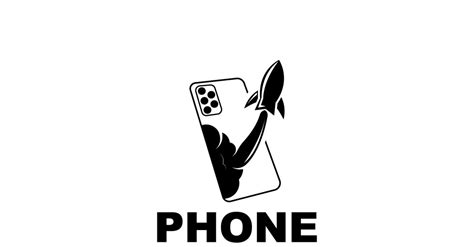 Smartphone Logo Vector Modern Phone DesignV46