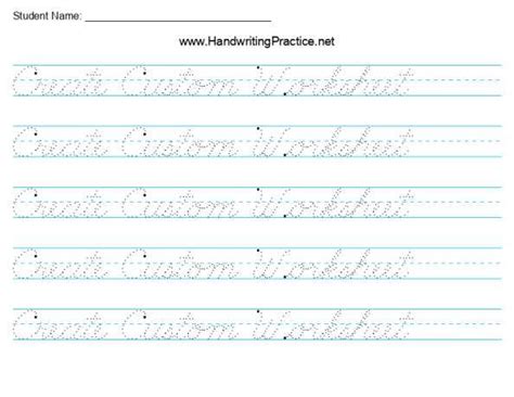 Cursive Handwriting Worksheets - HandwritingPractice.net | Handwriting ...