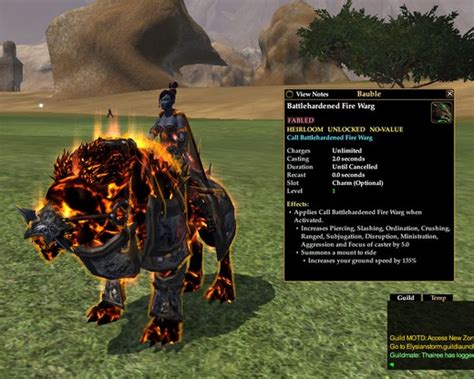 Battlehardened Fire Warg | Mounts | EverQuest II | Mysstie's Gallery