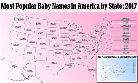 America's most popular baby names by state revealed | Daily Mail Online