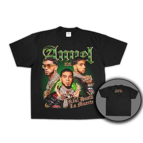 ANUEL AA - REAL hasta la muerte legends never die double sided merch concert t shirt - Walmart.com