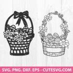Easter Basket SVG Bundle, Easter Egg SVG, Easter SVG, Easter Cricut, Spring SVG, Clipart, PNG ...
