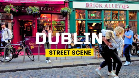 Temple Bar: Dublin's Vibrant Evening Street Scene! - YouTube