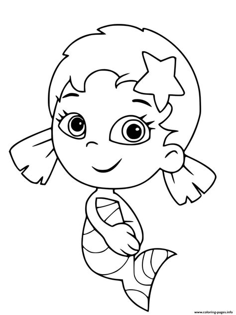 Oona Bubble Guppies Coloring page Printable