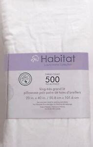 Sheets 100% Organic Cotton 500TC by Habitat Luxury Home Collection Queen Sheet Set