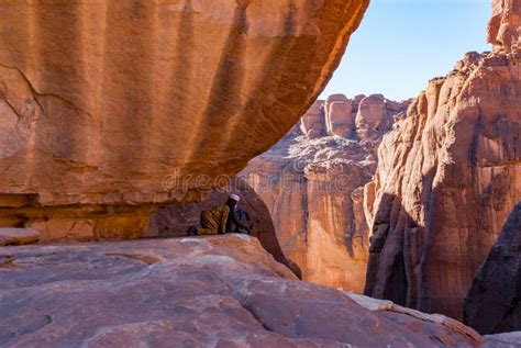 Guelta D`Archei Waterhole Near Oasis, Ennedi Plateau, Chad, Africa ...