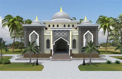 Hasil gambar untuk model masjid 2 lantai minimalis | Mosque design ...