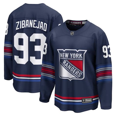 Mika Zibanejad Jersey, Rangers S-XL 2X 3X Big and Tall 4X 5X