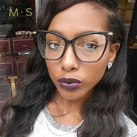 2017 Cat Eye eye glasses frames For Women Brand Designer Eyeglasses M ...