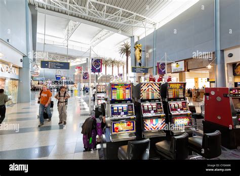 Interior of a Las Vegas airport - McCarran International Airport Stock ...