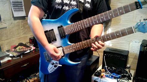 Custom Double Neck Guitar Solo 2 - YouTube