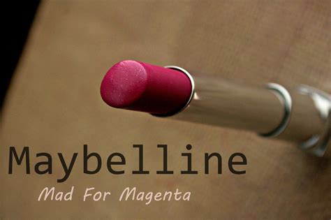 Makeup, Beauty and More: Maybelline Color Whisper Lipstick in Mad For Magenta