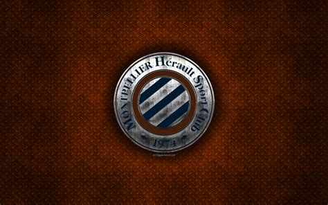 Download wallpapers HSC Montpellier, French football club, orange metal ...