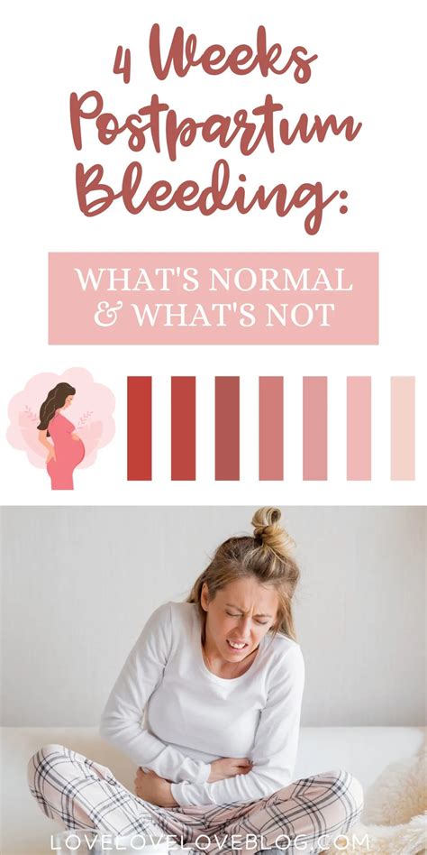 4 Weeks Postpartum Bleeding: What’s Normal and What’s Not – The Mom Love Blog