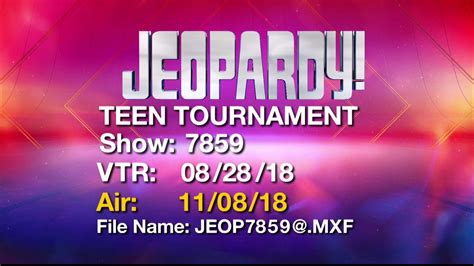 Mr. Video Productions - Jeopardy! 2018 Teen Tournament