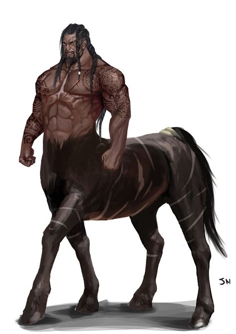 ArtStation - centaur warrior concept art