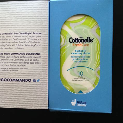 Cottonelle FreshCare flushable cleansing cloths sample