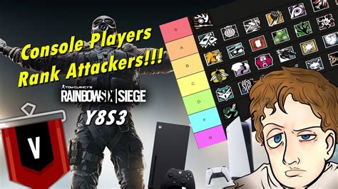 Console Players Rank Attackers Y8S3| Rainbow Six Siege Attacker Operator Tier List - YouTube