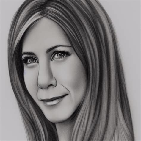 Jennifer Aniston Fan Art Sketch · Creative Fabrica