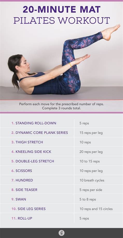 Printable Pilates Workout Routine