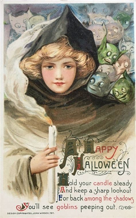 Vintage Halloween Postcards and Retro style Halloween Postcards for Sale