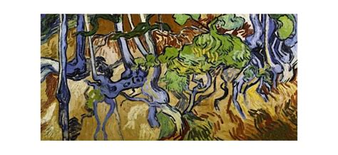 Tree Roots and Tree Trunks - Van Gogh - Art Printing in Standard Frame ...