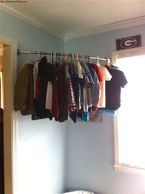 36 Unbelievable Diy Curved Curtain Rod Opinion | Diy clothes rack, Corner closet, No closet ...