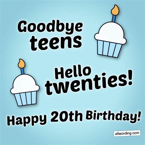 30+ Ways to Wish Someone a Happy 20th Birthday | Happy 20th birthday, 20th birthday, 20th ...